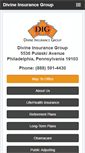 Mobile Screenshot of divineinsurancegroup.com